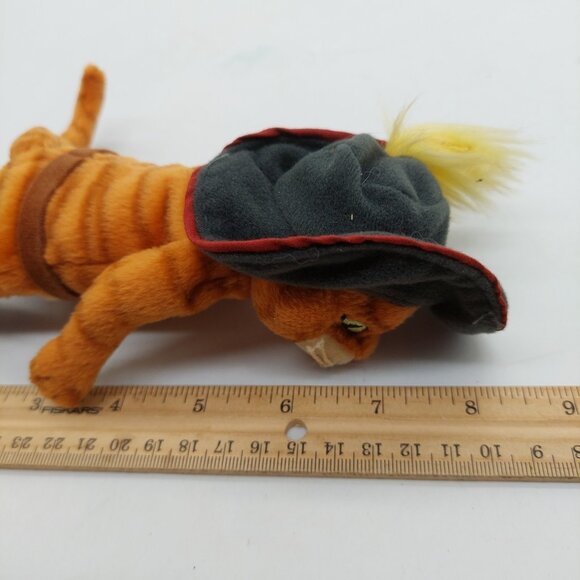 Ty Beanie Baby Puss In Boots 2007 Shrek The Third Plush Stuffed Animal Cat - Picture 6 of 8